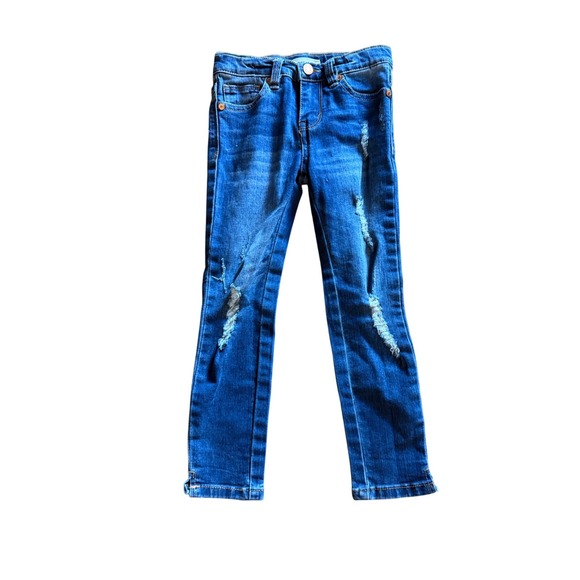Habitual Girl Distressed Denim Jeans - Girls Size 4/5 - Casual - Picture 1 of 3